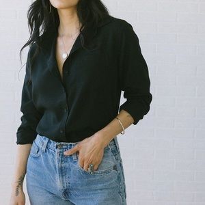 Tradlands 101 Martine sand washed Tencel blouse